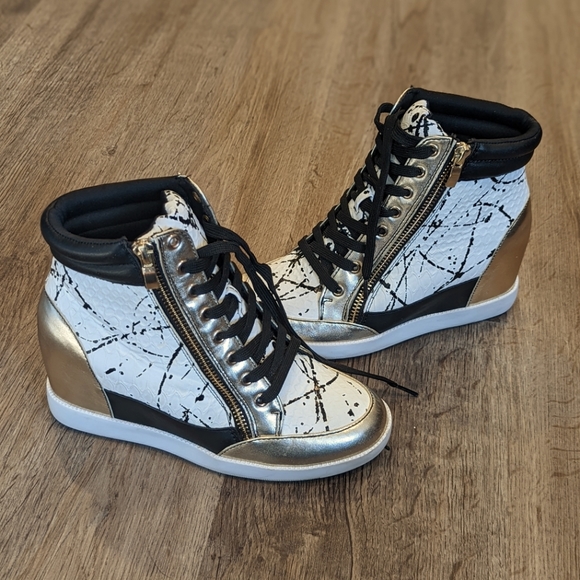 Shoe Dazzle Shoes - Shanta Wedge Sneaker Shoes